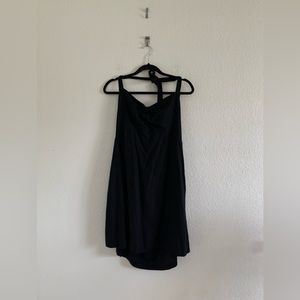 Women’s Size XL Old Navy Cami Halter Baby Black Jack Dress Smocked Back Pockets